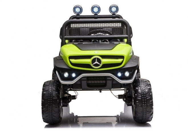 Auto elettrico a batteria Mercedes Unimog S rosso – Verde