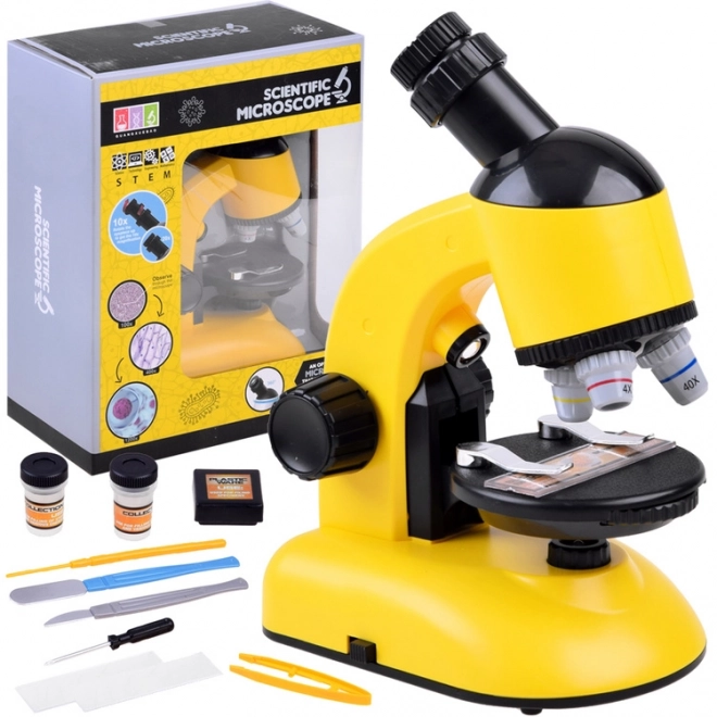 Set Microscopio di Laboratorio per Giovani Scienziati – Giallo