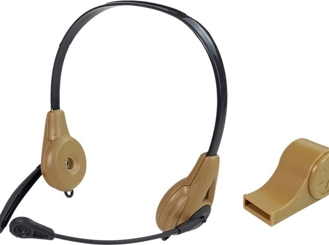 Headset con microfono per la comunicazione di squadra
