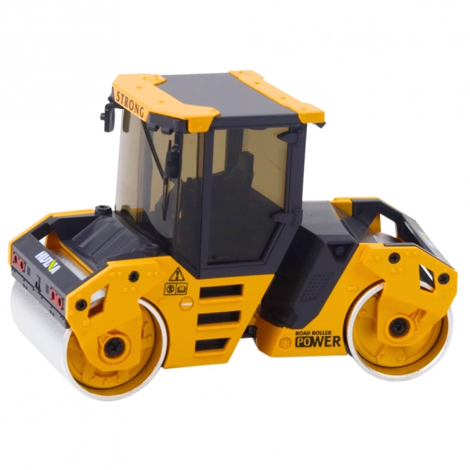 Rullo stradale in metallo Huina giallo 1:50