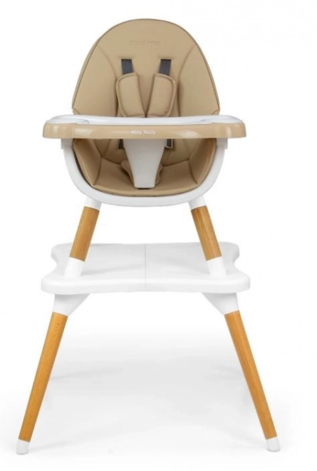 Sedia da pranzo per bambini 2 in 1 Malmo beige