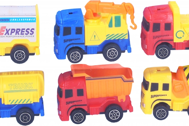 Set auto 6 macchinine con retrocarica 6 cm