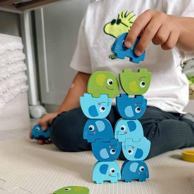 Woopie Elefante verde sull'elefante gioco