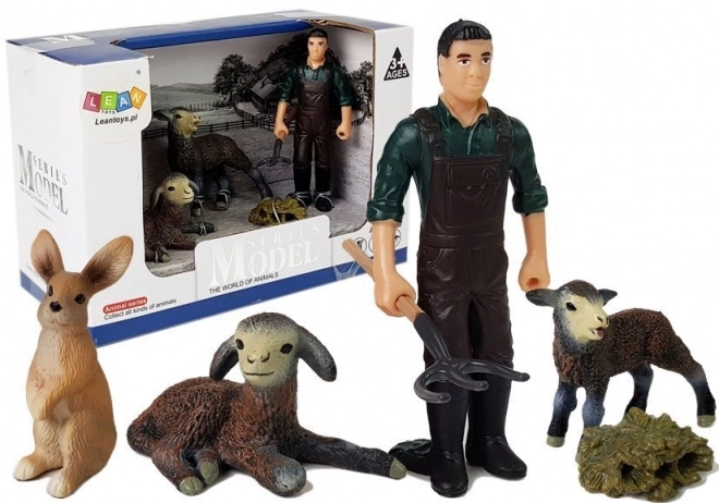 Set di figure Fattoria: Animali domestici e contadino
