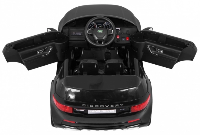 Land Rover Discovery per bambini nero + Telecomando + Cinture di Sicurezza a 5 Punti + Regolazione Sedile + EVA + MP3 LED