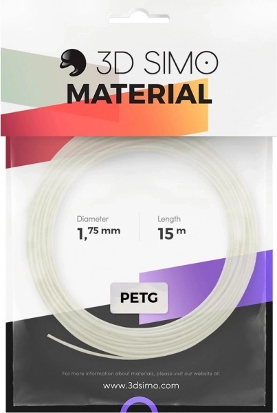 Filamento PETG Pro per penne 3D e stampa 3D bianco 1,75 mm (15 m)