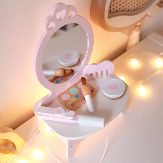 Toeletta in legno per bambini con specchio e accessori Classic World