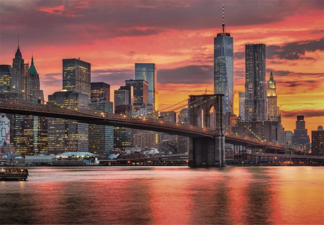 Puzzle 1500 pezzi Compatto East River al crepuscolo