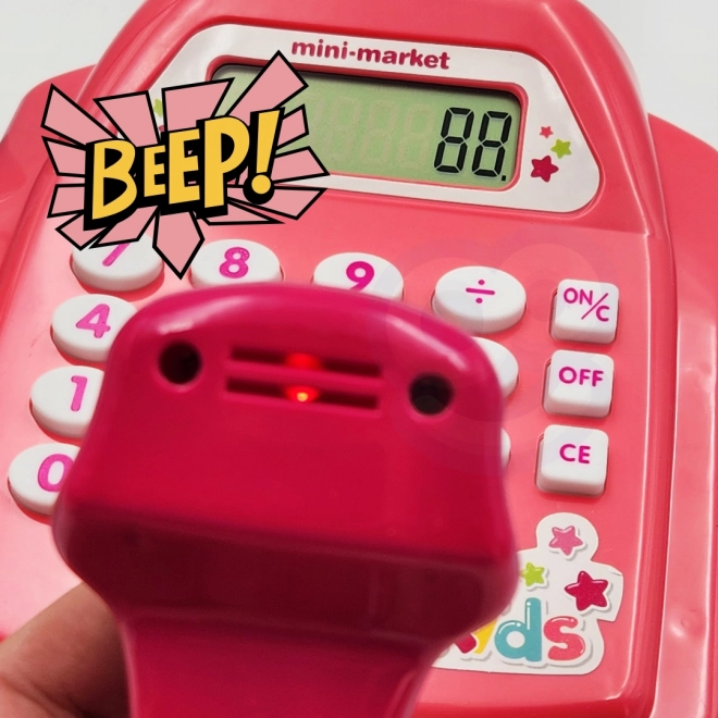 WOOPIE Cassa dei bambini con scaffale e accessori rosa