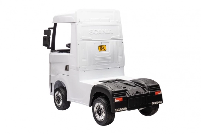 Auto giocattolo a batteria Scania bianco 4x4