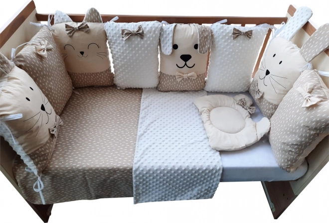 Bubaba set da letto per bebè Sleep Guardian 12 pezzi beige