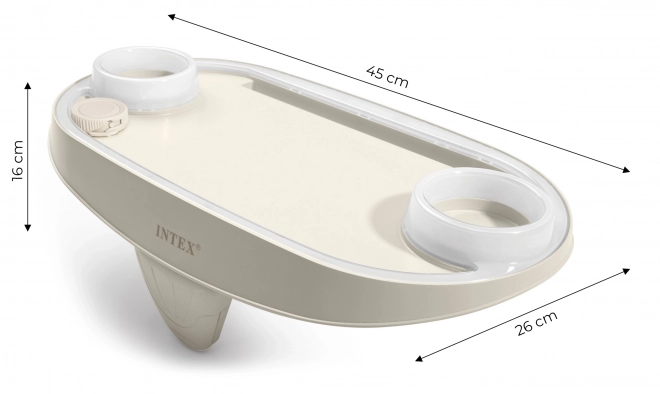 Portabicchieri con illuminazione LED e spazio per tablet, telefono SPA INTEX 28520