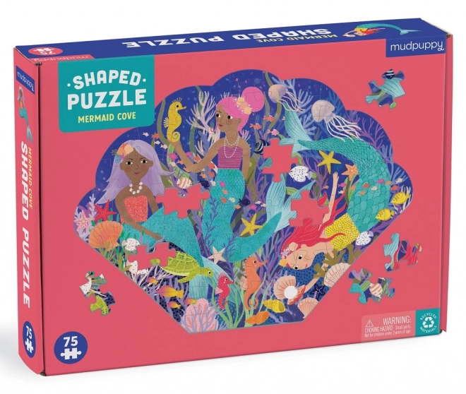 Puzzle a Conchiglia Baia delle Sirene di Mudpuppy - 75 Pezzi