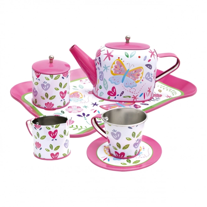 Set per il tè per bambini rosa Bino