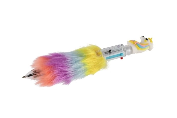 Penna unicorno in peluche 6 colori