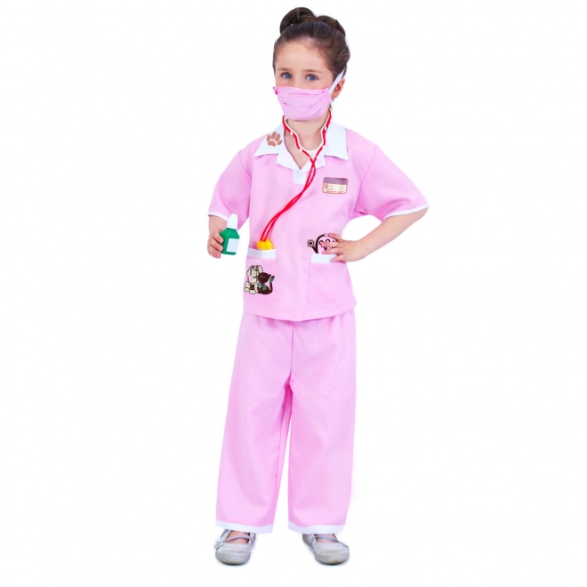 Costume veterinario per bambini con stampa ceca (M)