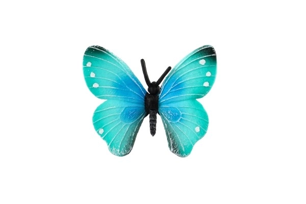 Motivo tropicale Morpho Helena di plastica 7cm in sacchetto