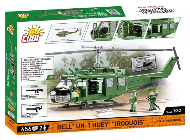 Elicottero Bell UH-1 Huey Iroquois Vietnam War in scala 1:32