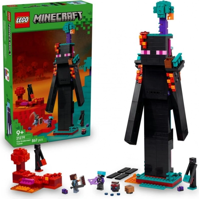 Costruzione LEGO Minecraft Base dei Saccheggiatori e Distruttore