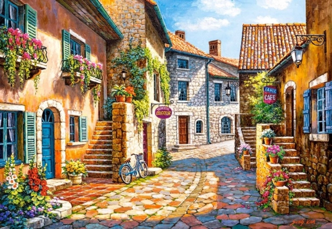 Puzzle Cesta nel Villaggio 1000 Pezzi