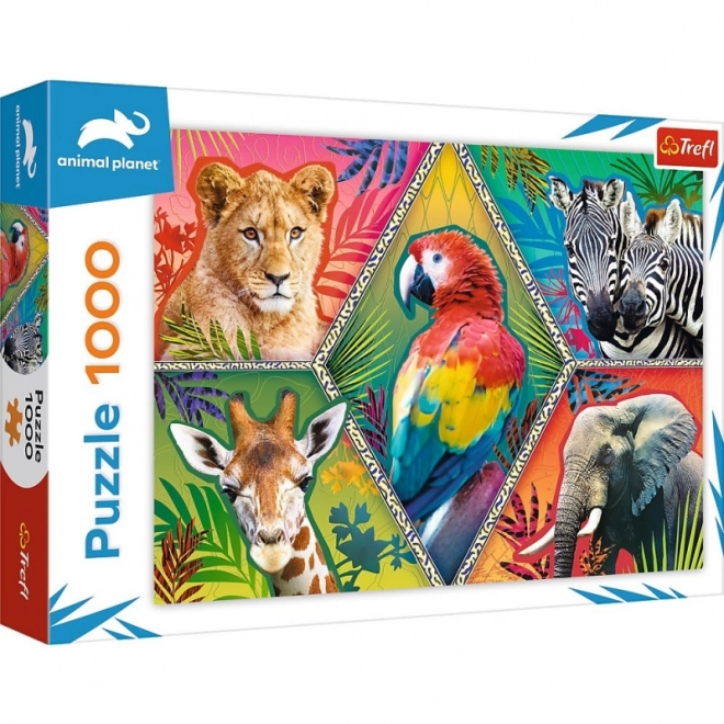 Puzzle Trefl 1000 pezzi - Animali esotici