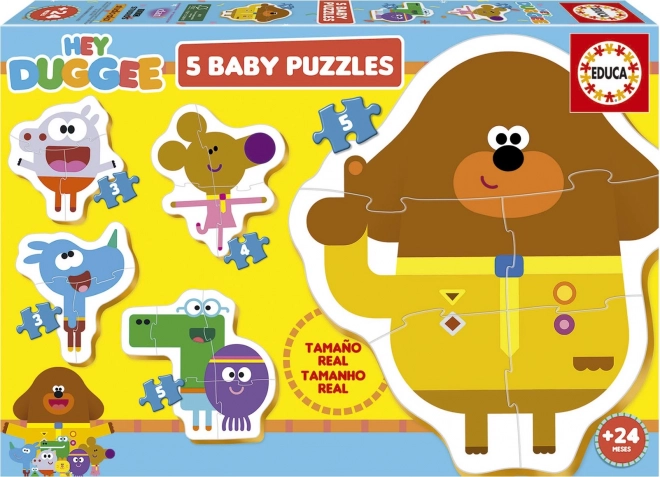 Puzzle Baby EDUCA Hey Duggee 5 Puzzle in 1