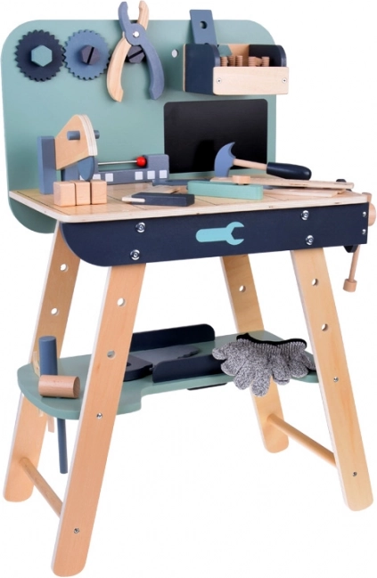 Set laboratorio in legno per piccoli fai-da-te