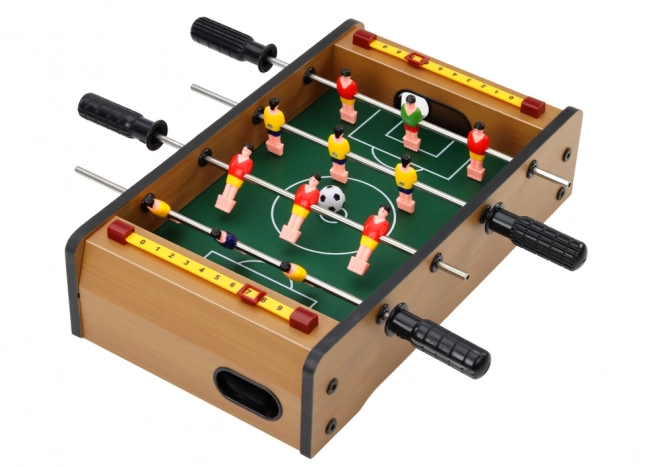 Mini calcio balilla in legno 36cm x 21,5cm x 9cm