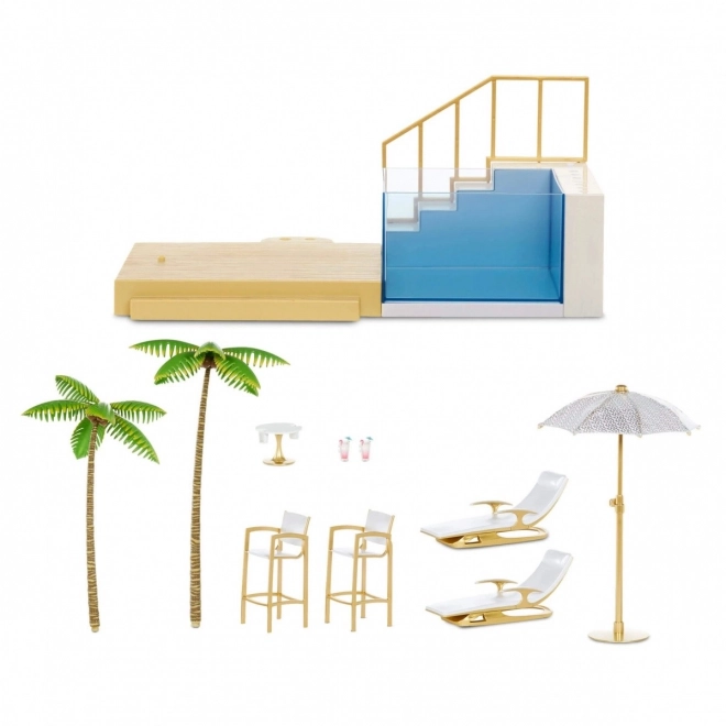 Set Piscina e Beach Club Colori Cangianti Rainbow High