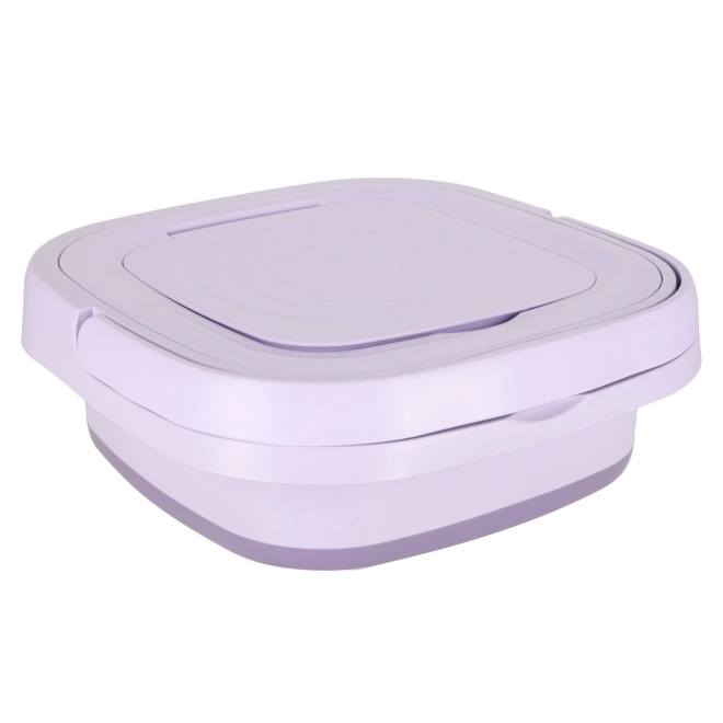 Lavatrice Portatile Mini Pieghevole da Viaggio 8L Viola