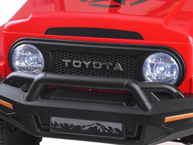 Macchina Elettrica Toyota FJ Cruiser per Bambini – Rosso