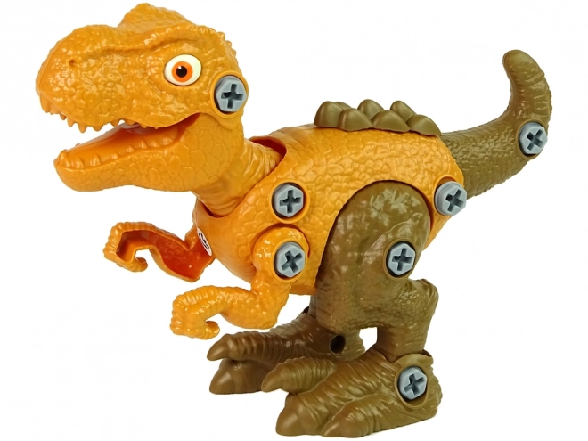 Set di dinosauro T-Rex con uovo fai-da-te arancione