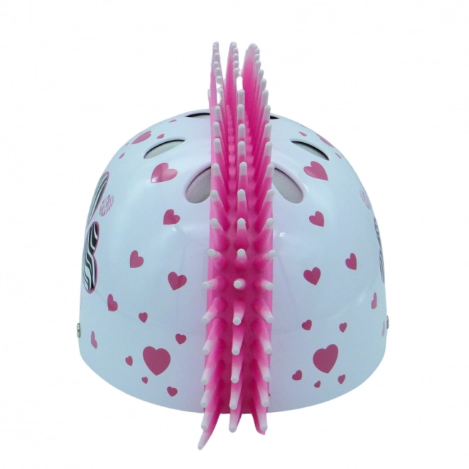 Casco con cuori Zebra - Taglia S