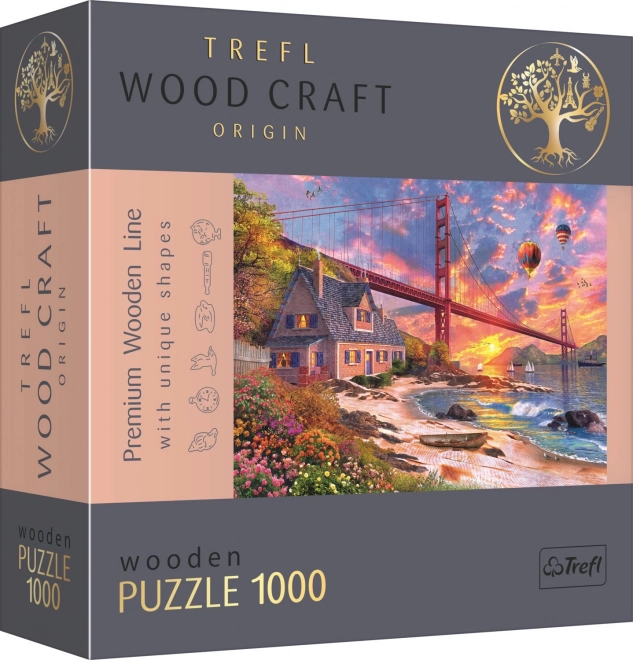 Puzzle Tramonto su Golden Gate 1000 Pezzi