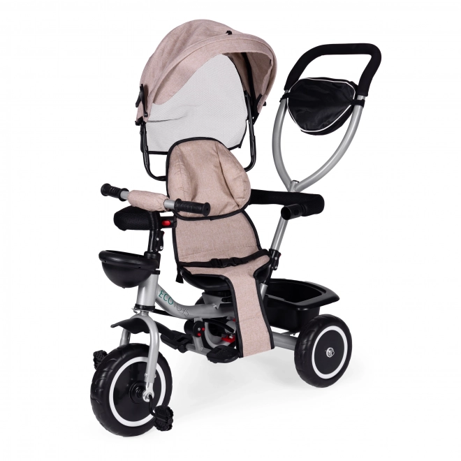 Triciclo Passeggino 2-in-1 Beige ECOTOYS
