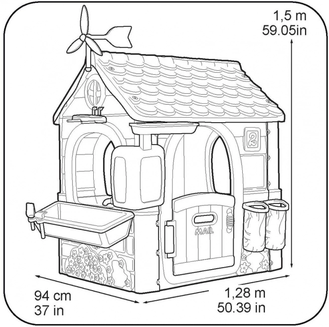 Casetta da giardino Feber Eco