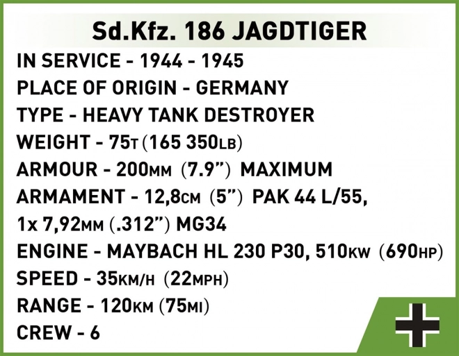 Costruisci il Jagdtiger della Seconda Guerra Mondiale