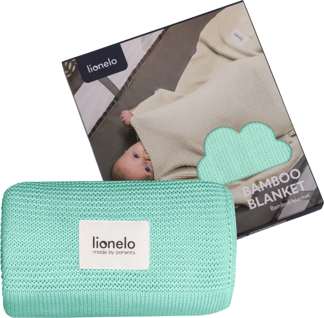 Coperta di bambù verde menta di Lionelo