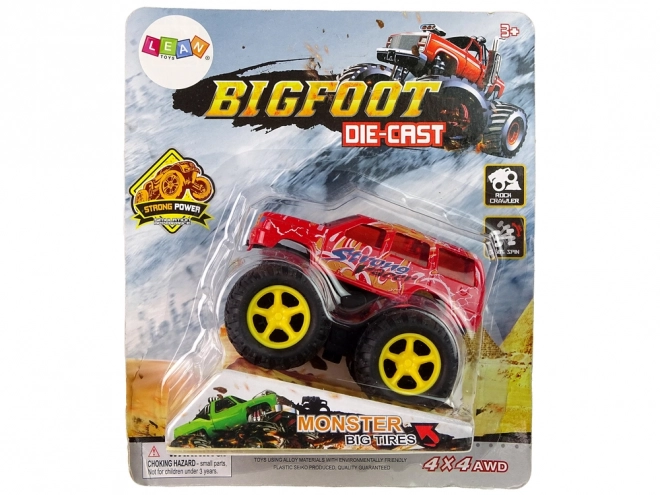 Macchina giocattolo Monster Truck con gomme in gomma e rampa