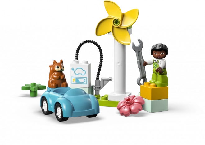 Turbina eolica e auto elettrica Lego Duplo