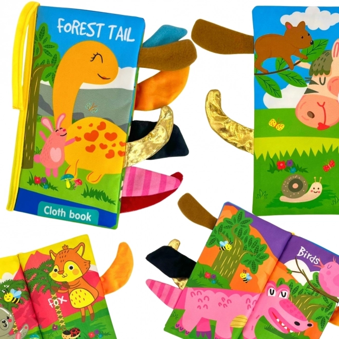 Libro in Tessuto con Code di Animali del Bosco Woopie Baby