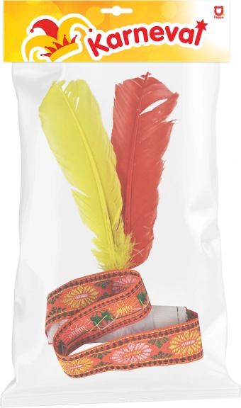 Copricapo indiano con piume
