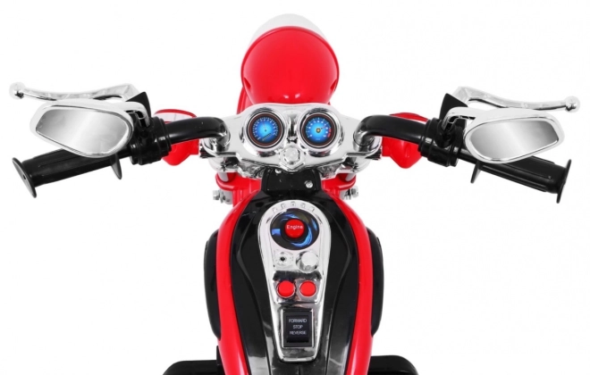 Motocicletta Chopper NightBike bianca – rosso