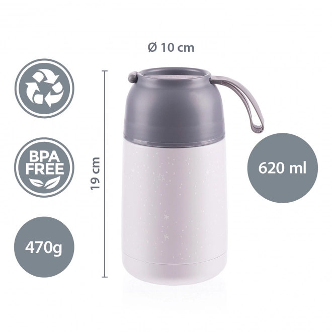 Termos per alimenti con impugnatura in silicone 620 ml Safari