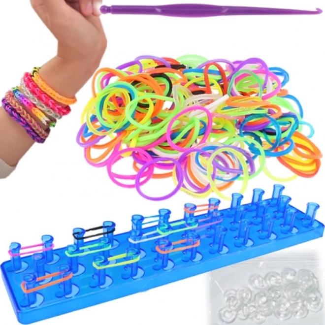 Loom set con 200 elastici colorati