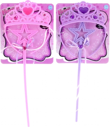 Set di bellezza per bambini con corona e scettro