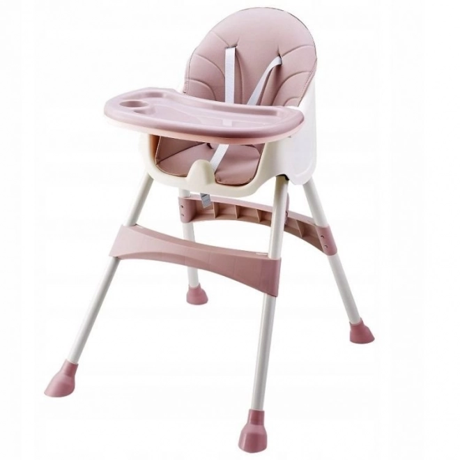 Sedia da pappa 2 in 1 ECOTOYS rosa