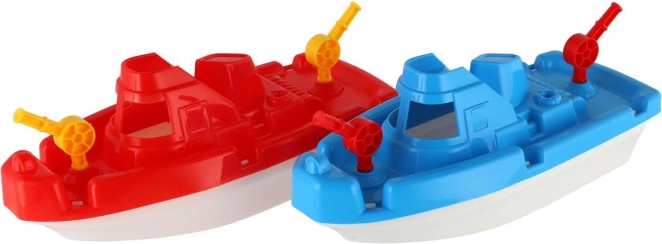 Barca da pesca in plastica per l’acqua, 2 colori, 28 cm