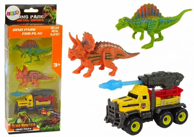 Dinosauri Set Giocattolo Auto con Missili Giallo