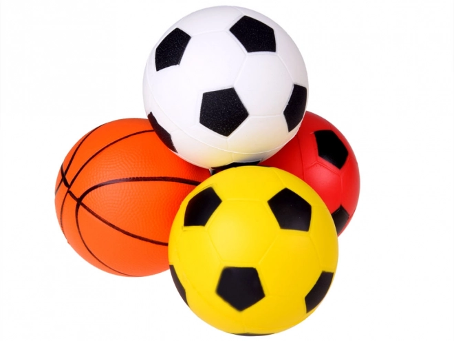 Set di palline in schiuma 4 pezzi 10cm per sport